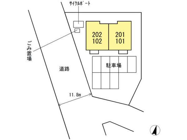 福島高校前 徒歩4分 2階の物件外観写真